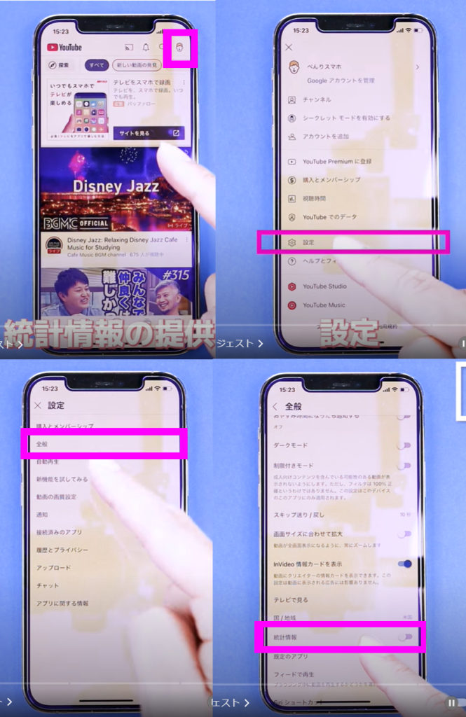 統計情報を提供